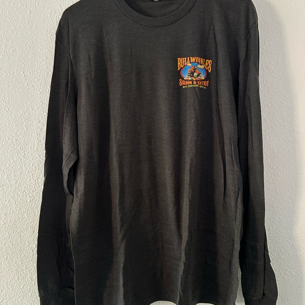 Dark Gray Long Sleeve Bar Shirt